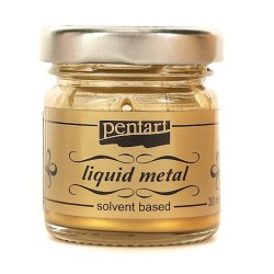 Φύλλο χρυσού Yγρό Pentart Liquid metal, Antique Gold 30ml